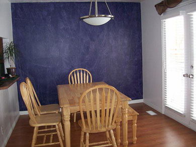 utah ski condo dining room